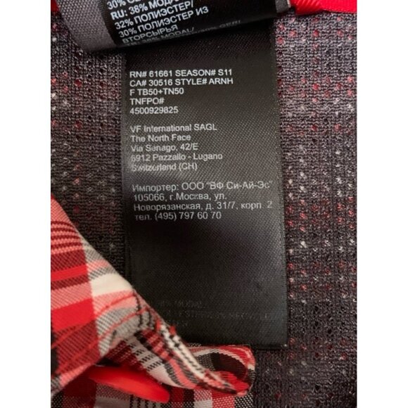 The North Face Red Plaid Shirt -Small - Picture 8 of 10